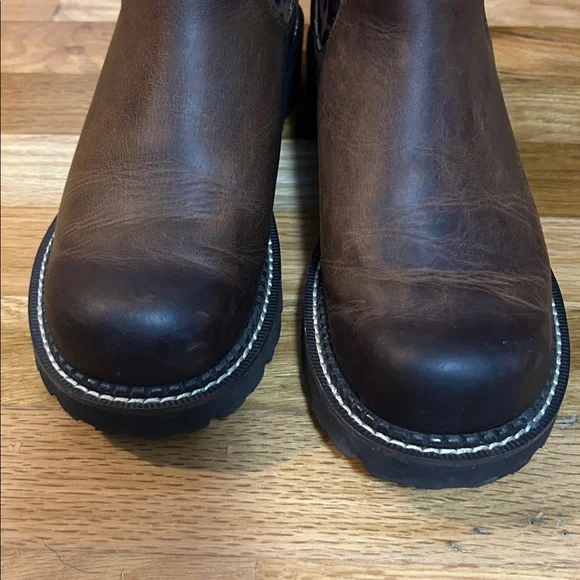 Ariat fatbaby Chelsea leopard boots sz 8.5 - Picture 2 of 5